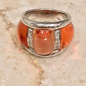 Angelique de Paris pink ring size 6